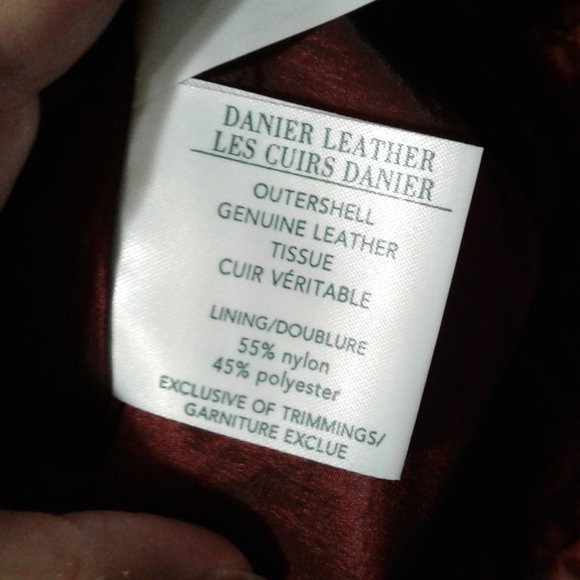 Burgundy trend! Vtg Danier quilted genuine suede reversible coat - Picture 15 of 15